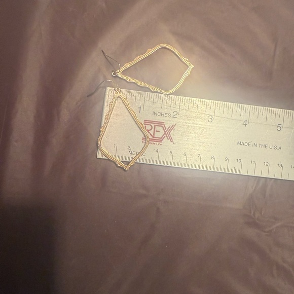 Kendra Scott Large Sophee 14K Rose Gold Plated Drop Earrings - Picture 5 of 5